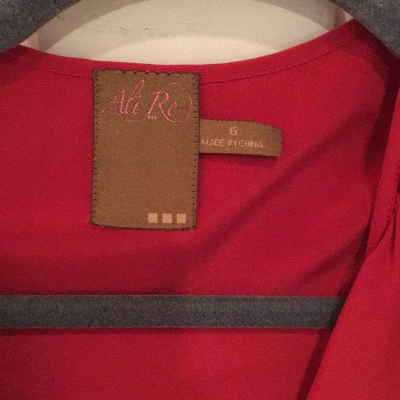 Ali Ro Ruffles Red Top - Picture 8 of 8